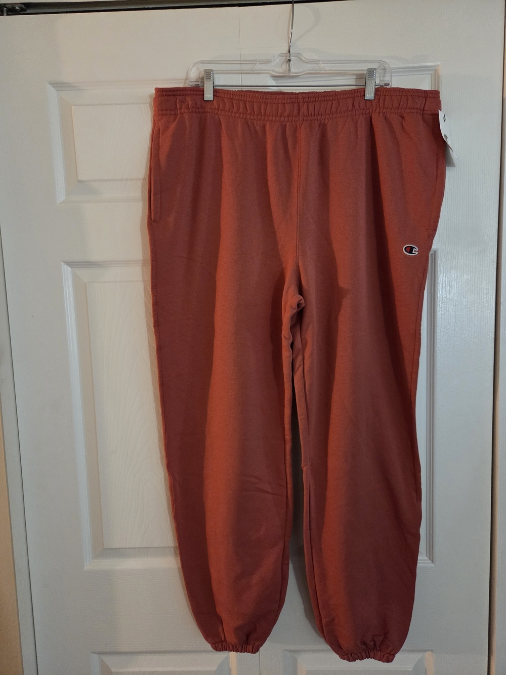 Champion Men's Rust-Orange Jogger Sweatpants